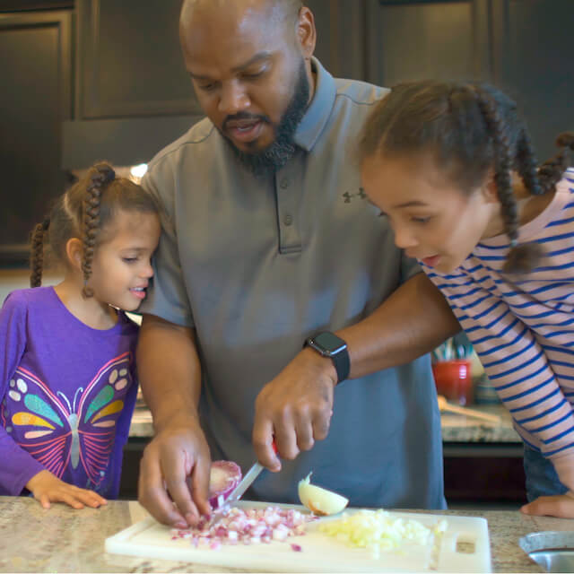 Chris Huggins and family